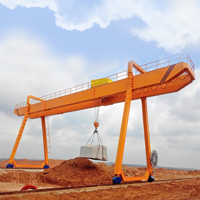 Outdoors Use Box Type Double Girder Gantry Crane With Electric Trolley
