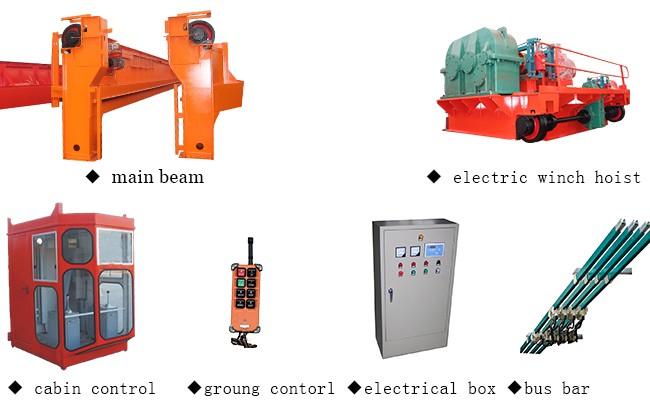 Công nghiệp Cầu trục đôi điện di chuyển cầu trục 1
