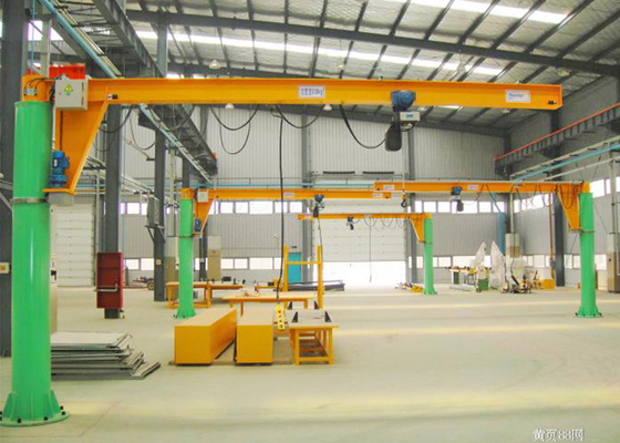 Powered Floor Mounted Jib Crane Xoay 360 độ Điện A4