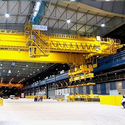 Cầu trục điện từ ổn định Cầu trục dầm đôi đáng tin cậy di chuyển 30m