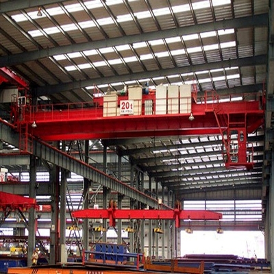 Cầu trục điện từ ổn định Cầu trục dầm đôi đáng tin cậy di chuyển 30m