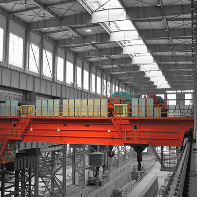 Cầu trục dầm kép Xe đẩy điện 25 tấn Tốc độ gấp đôi 31m