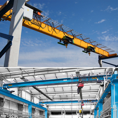 Cầu trục trên cao 5 tấn châu Âu với Palăng hiệu suất cao cho nhà kho